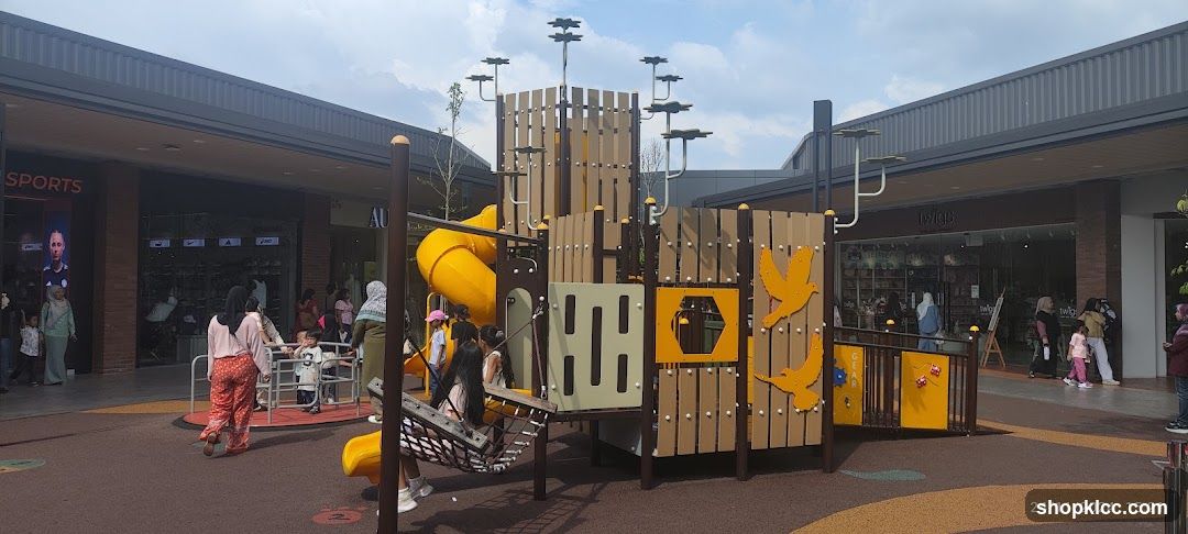 Outdoor Playground with Shops