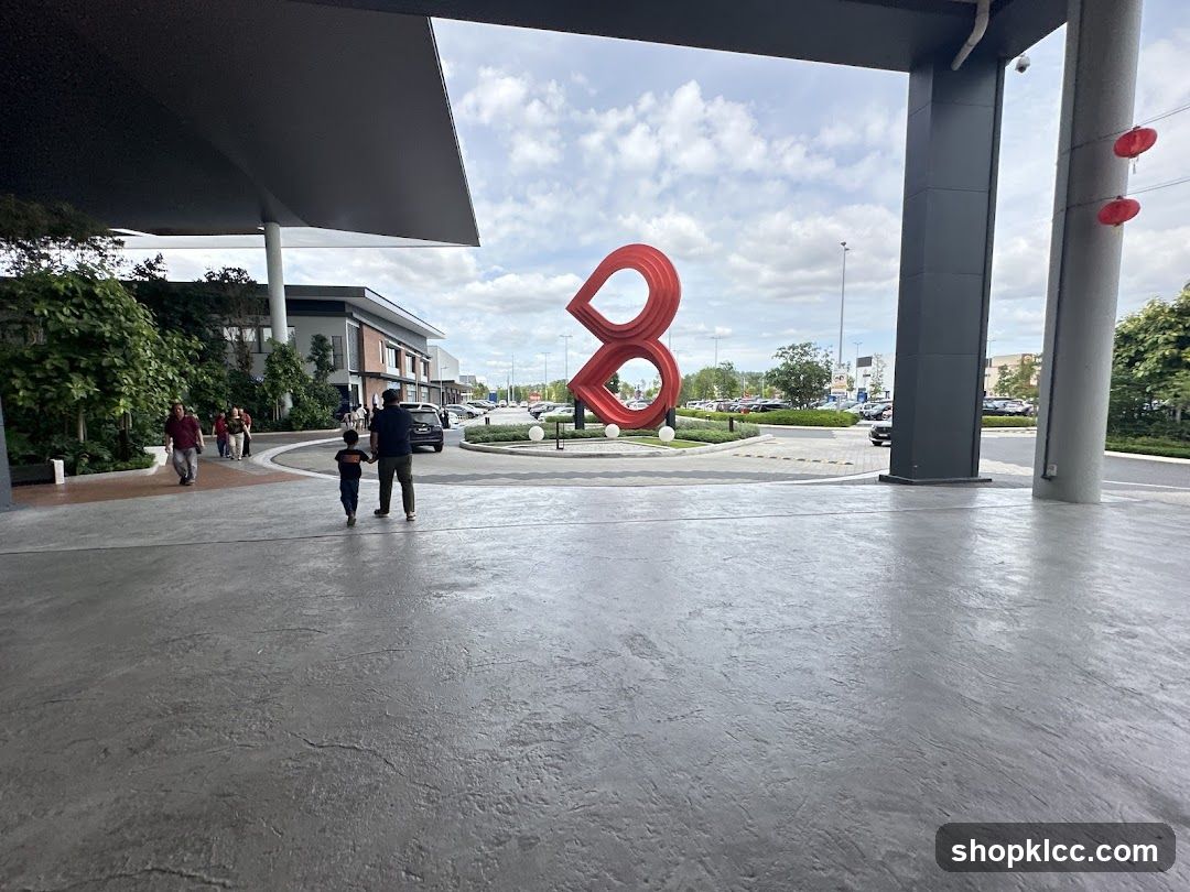 Outdoor Plaza with Sculpture