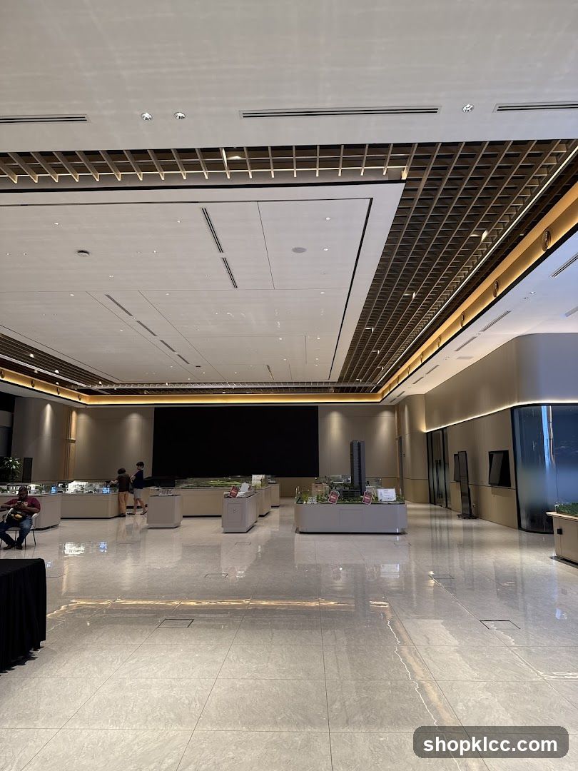 Modern Showroom with Architectural Models