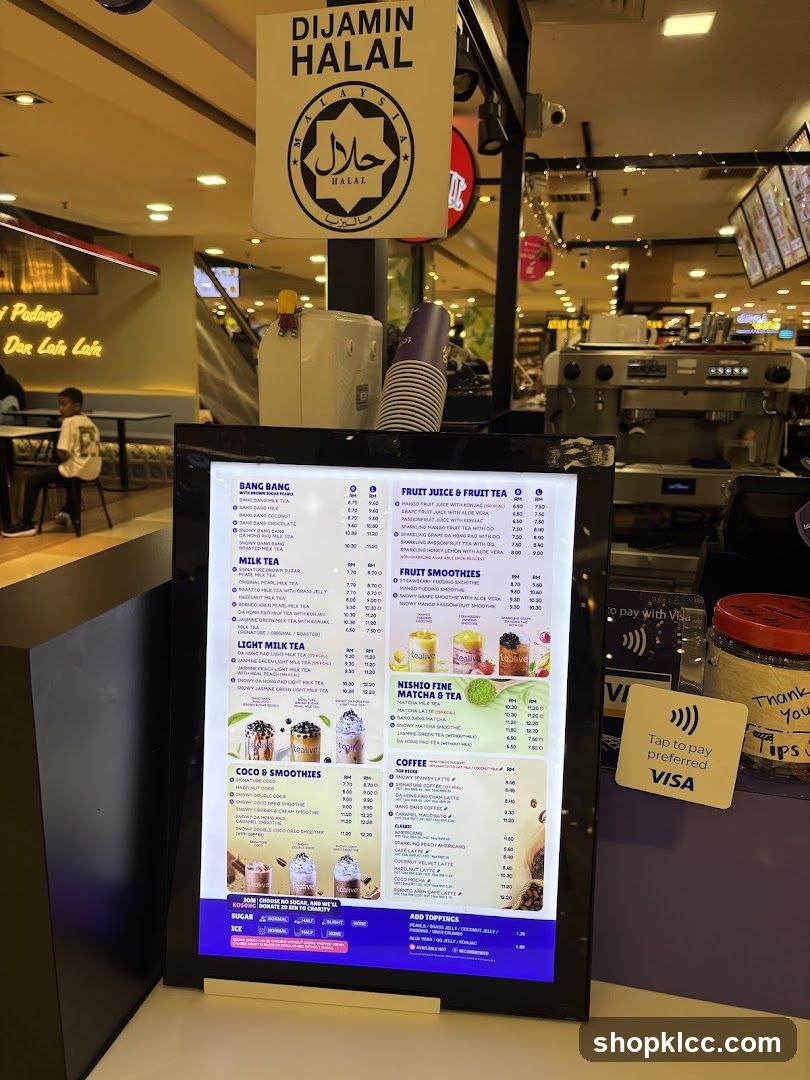 Tealive Menu