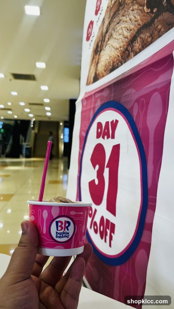 Baskin Robbins Ice Cream Cup and Promotion