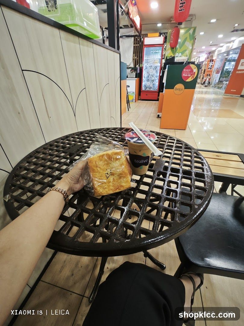 Snack and Drink at a Cafe