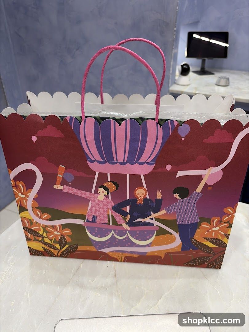 Gift Bag with Hot Air Balloon Design