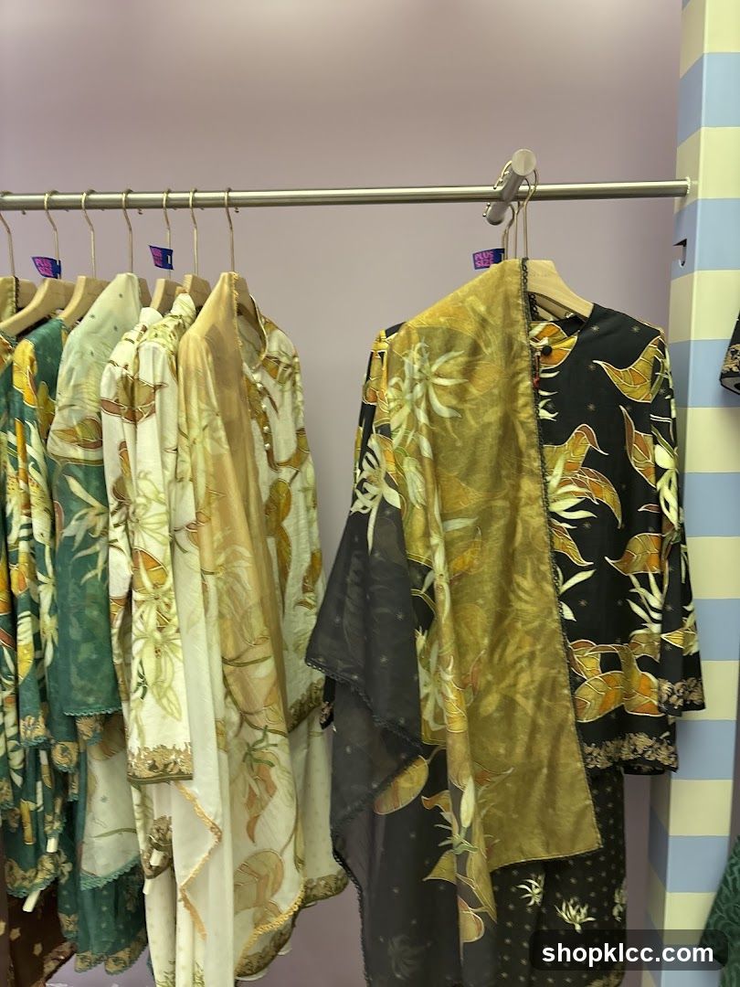 Clothing on display