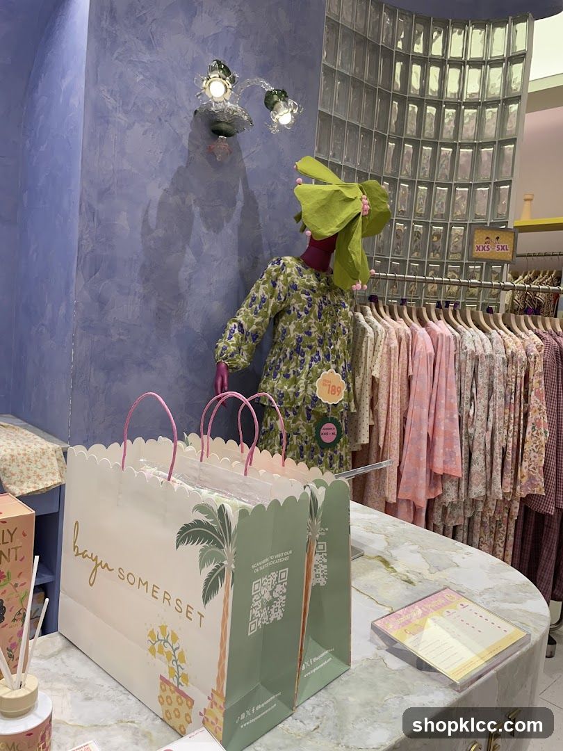 Store Display with Mannequin and Clothing Racks