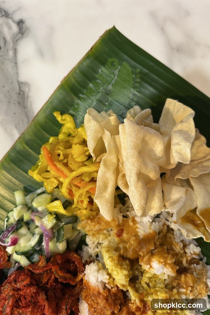 Indian Meal on Banana Leaf