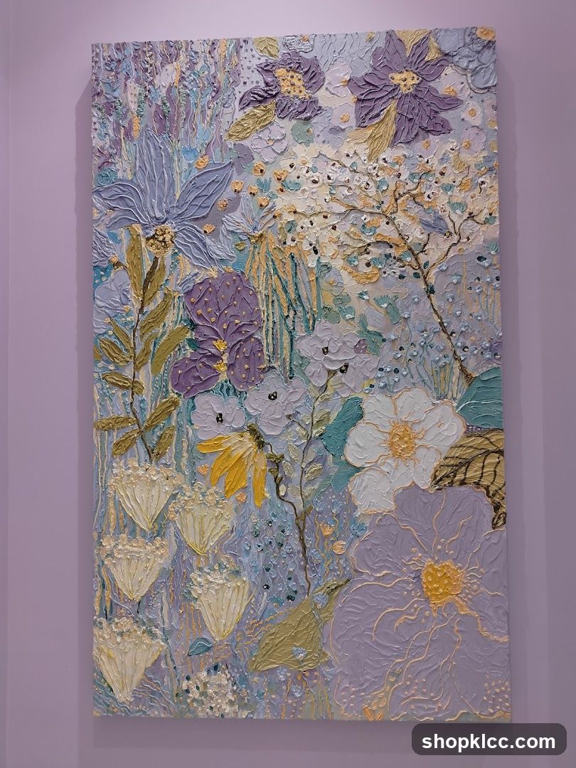 Textured Floral Painting