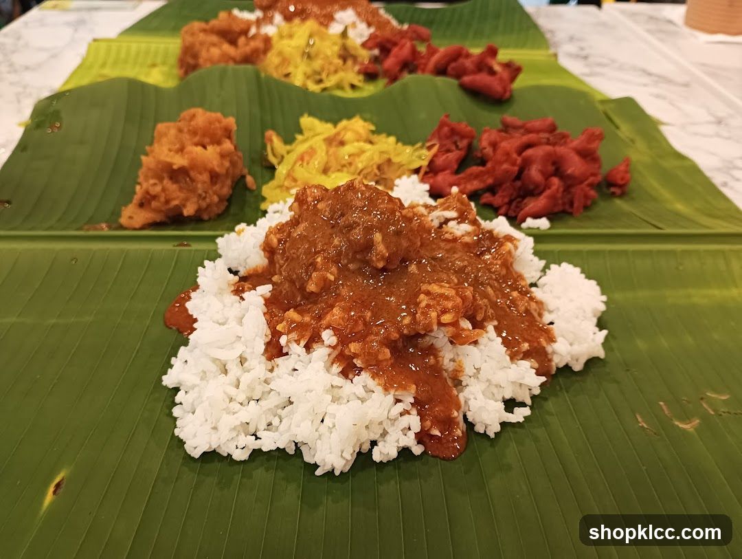 Indian Food on Banana Leaves