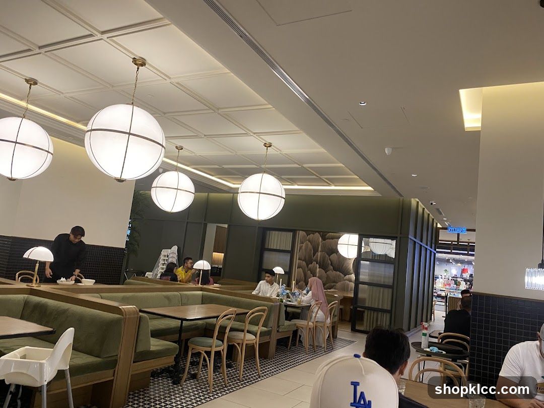Restaurant Interior with Patrons