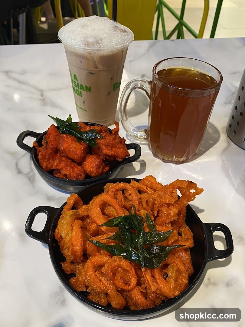 Fried Snacks and Drinks