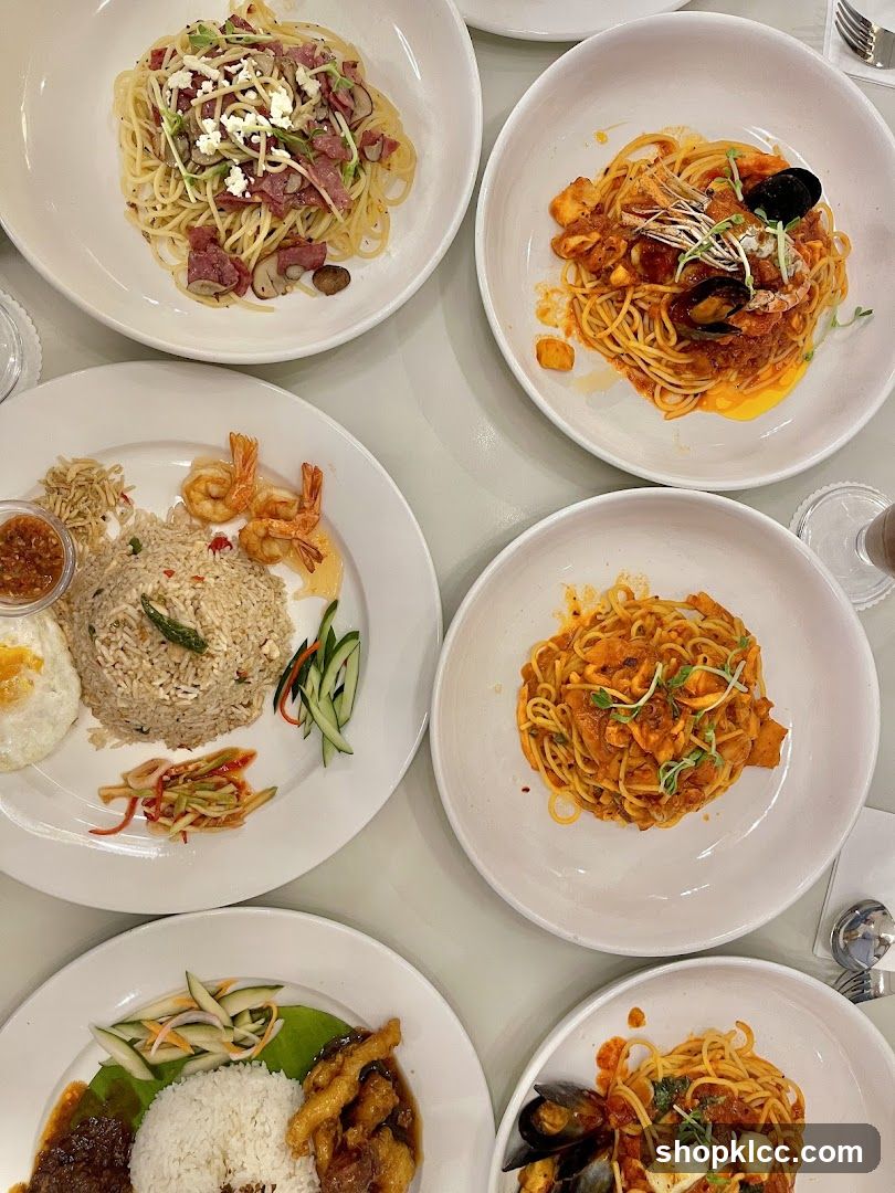 Various Pasta and Rice Dishes