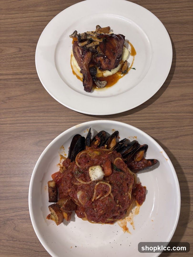 Two Plates of Food