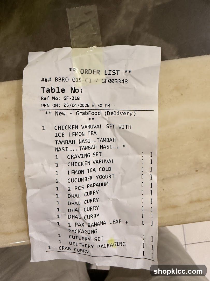 Order List