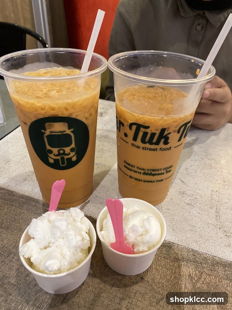 Thai Drinks and Ice Cream