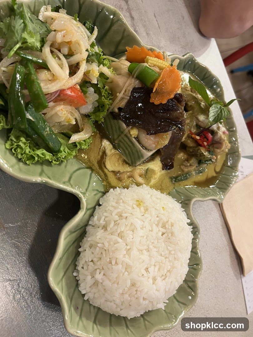 Thai Green Curry with Rice