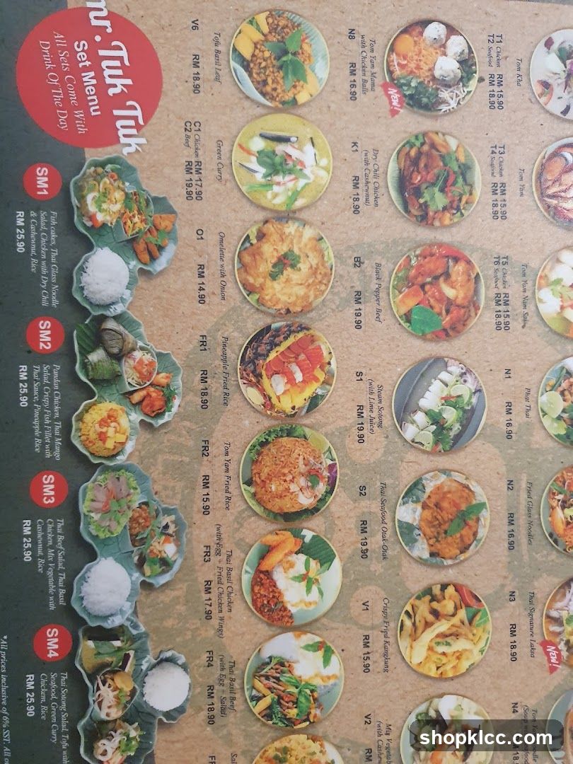 Tuk Tuk Set Menu