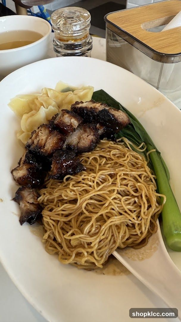 Char Siu Noodles with Wontons