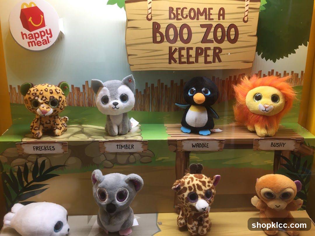 McDonald's Happy Meal Boo Zoo Keeper Display