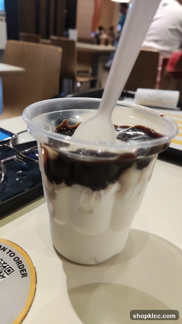 Dessert with Chocolate Sauce