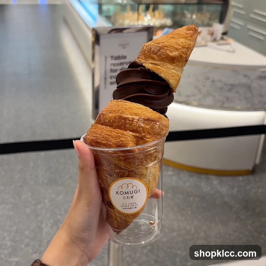 Croissant Ice Cream Cone