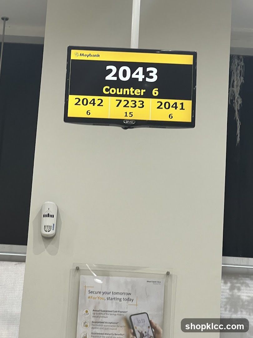 Maybank Queue Display