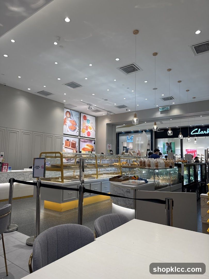 Interior of a bakery