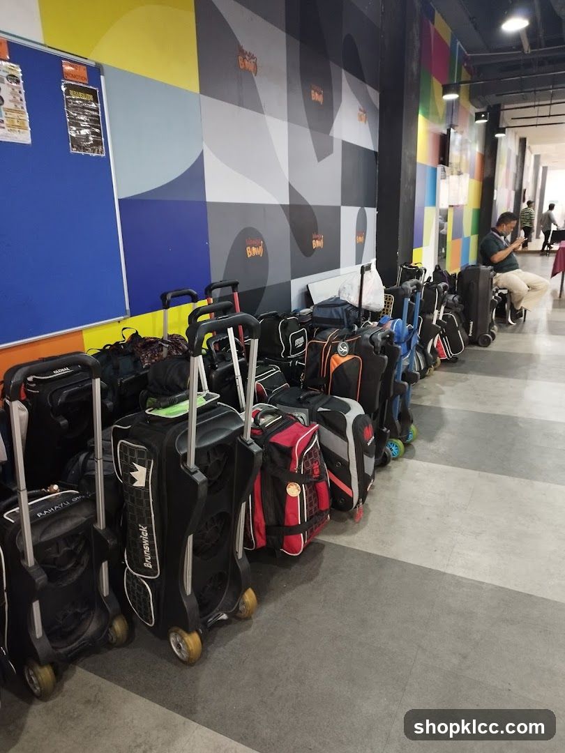 Bowling Bags Lined Up