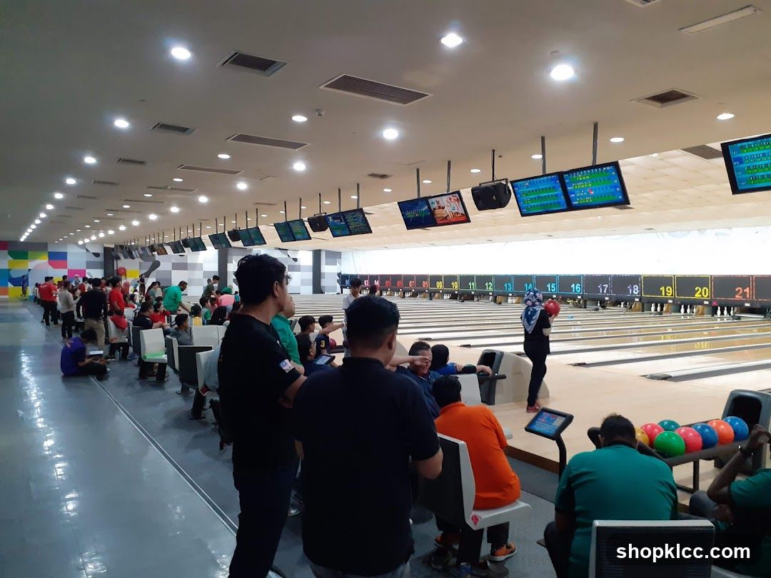 Bowling Alley with Spectators
