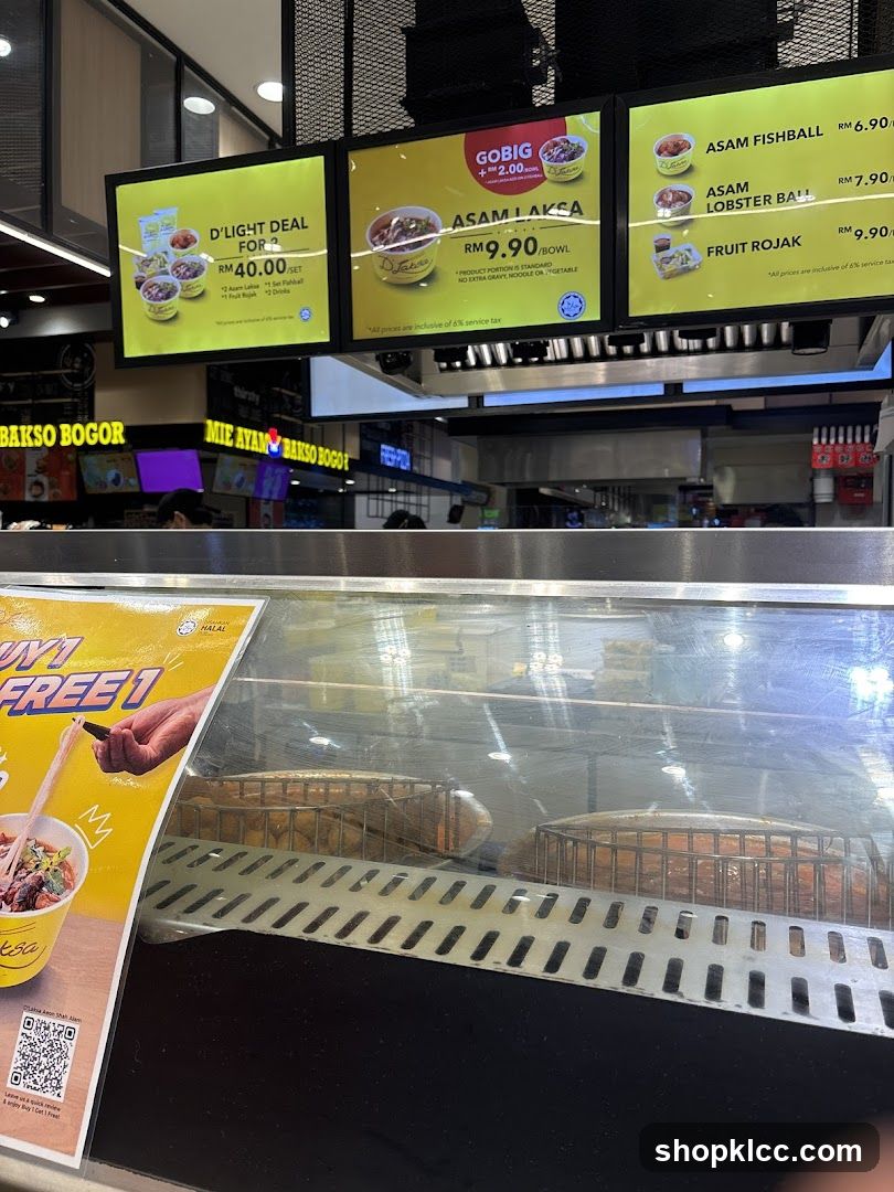 Food Stall Menu and Display