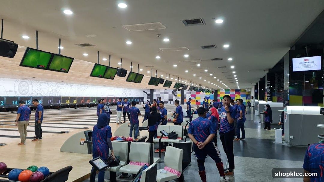 Bowling Alley with People