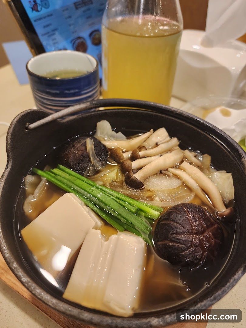 Hot Pot Dish with Tofu and Mushrooms