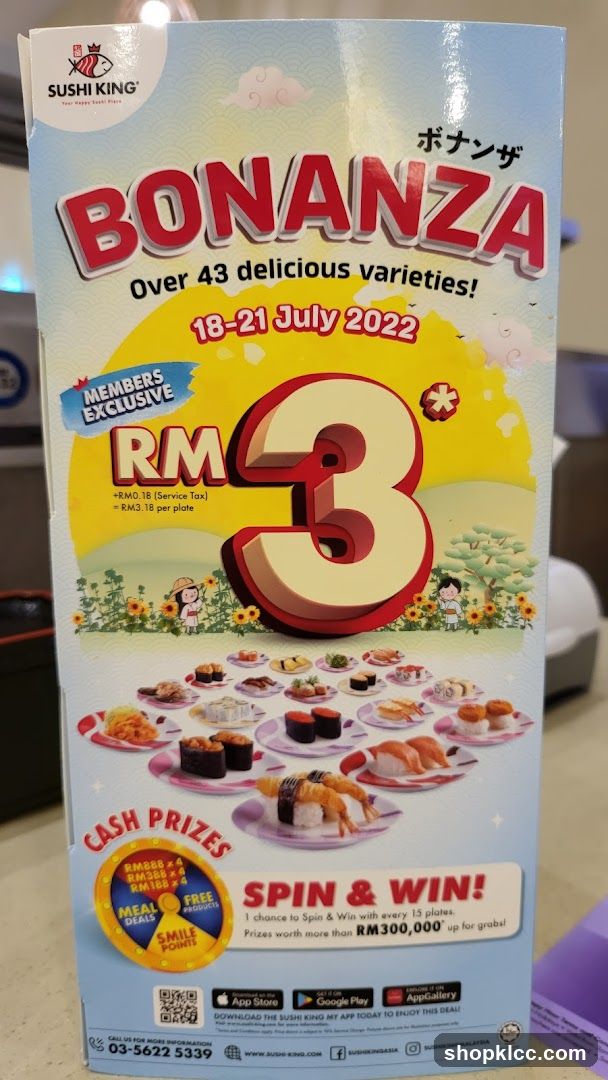 Sushi King Bonanza Promotion