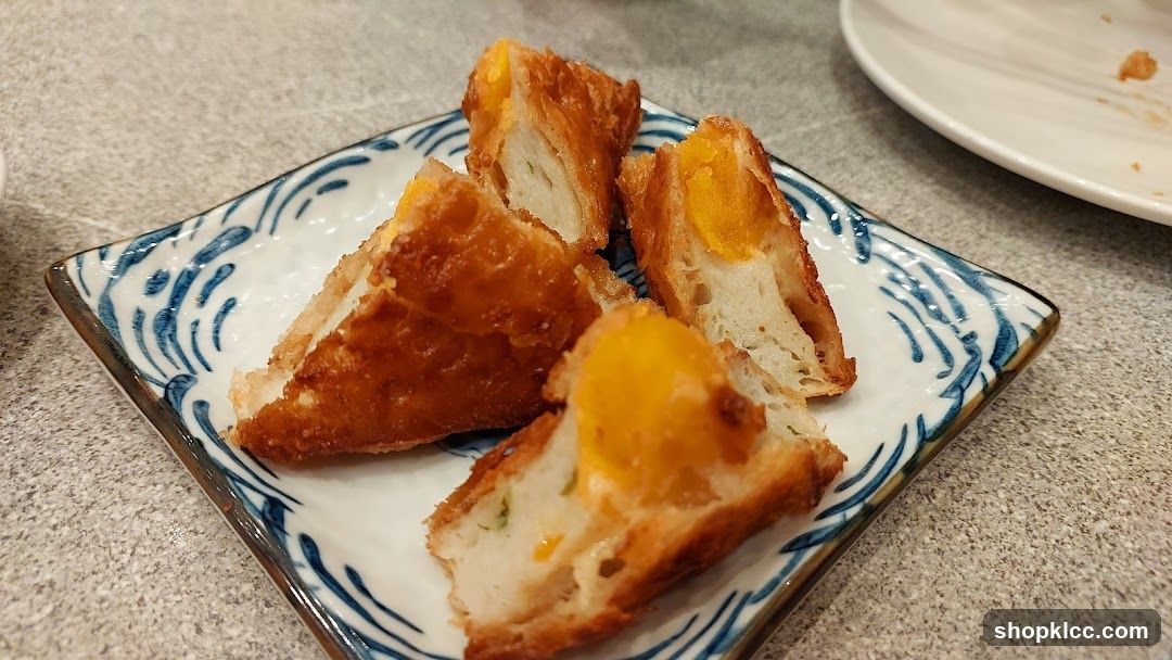 Fried Fish Cakes with Egg Yolk