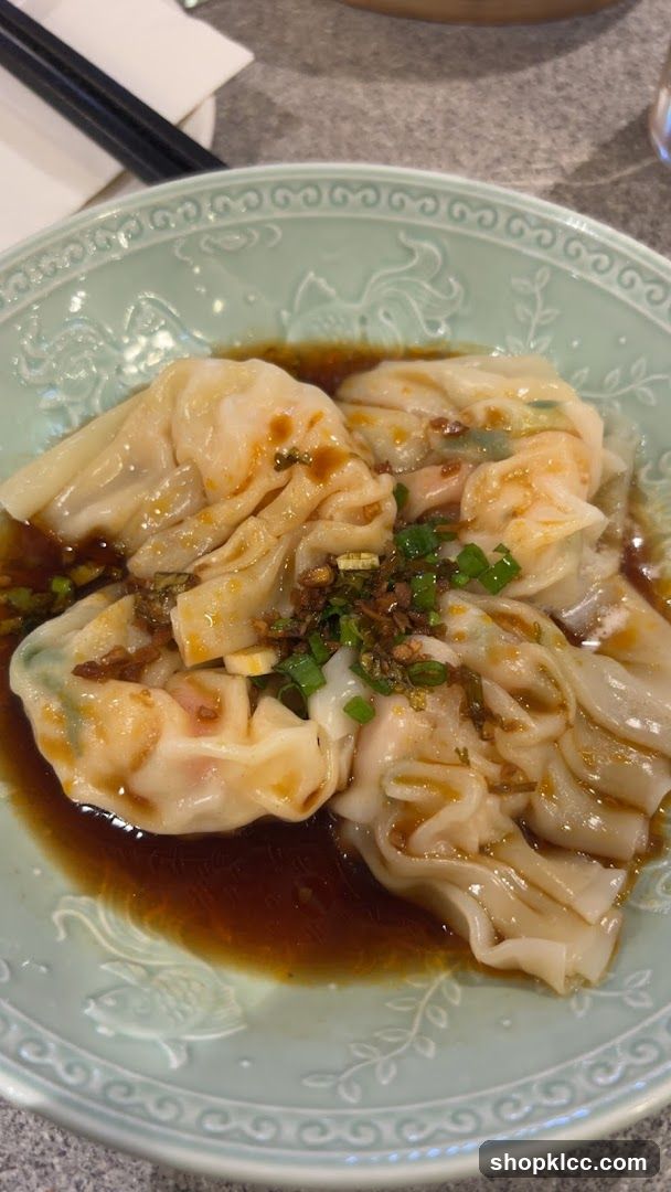 Wontons in Chili Oil