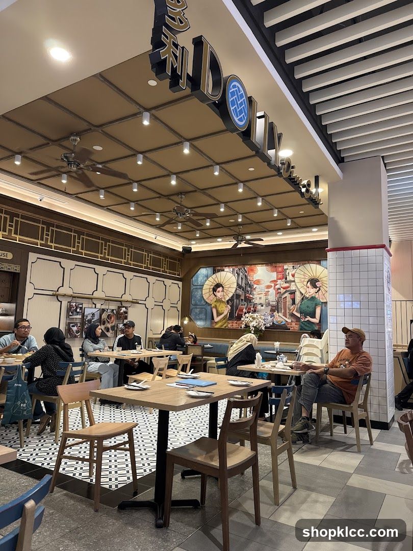 Restaurant Interior with Patrons
