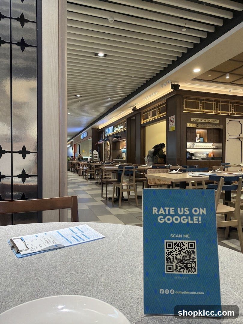 Restaurant Table with QR Code