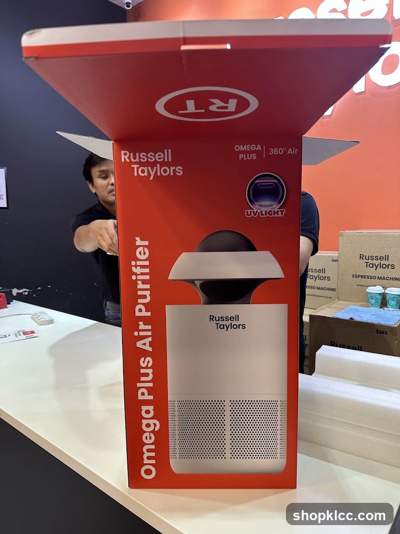 Russell Taylors Omega Plus Air Purifier Box