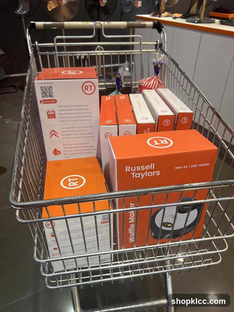 Shopping Cart with Appliances