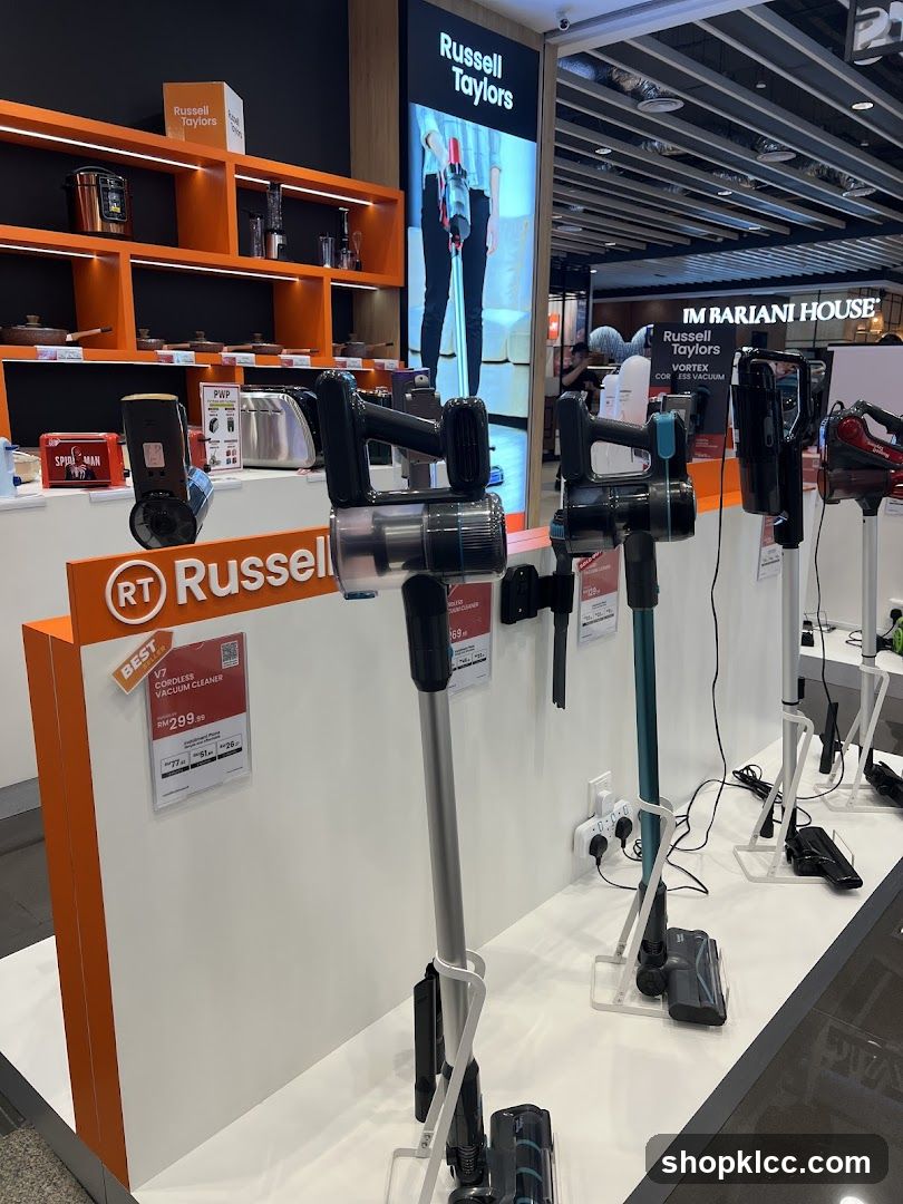 Russell Taylors Vacuum Cleaners Display