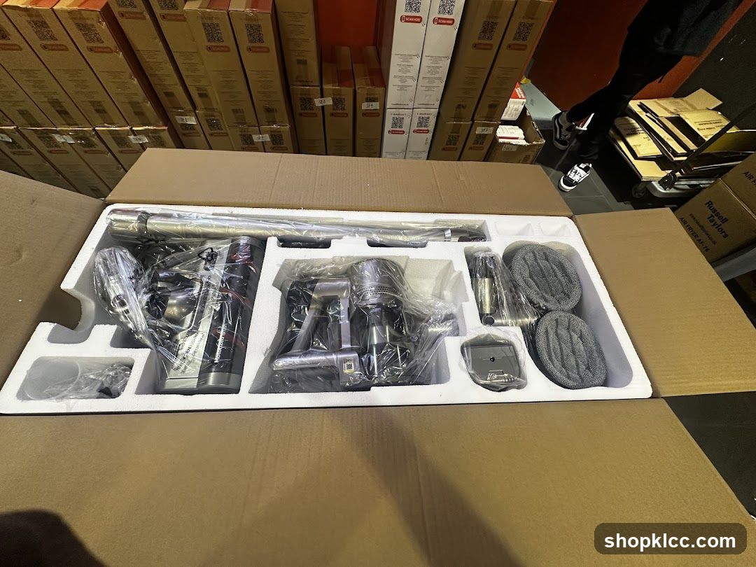 Vacuum Cleaner Components in Packaging