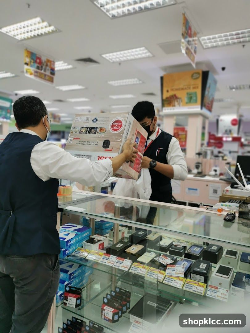Store Employees Handling a Product