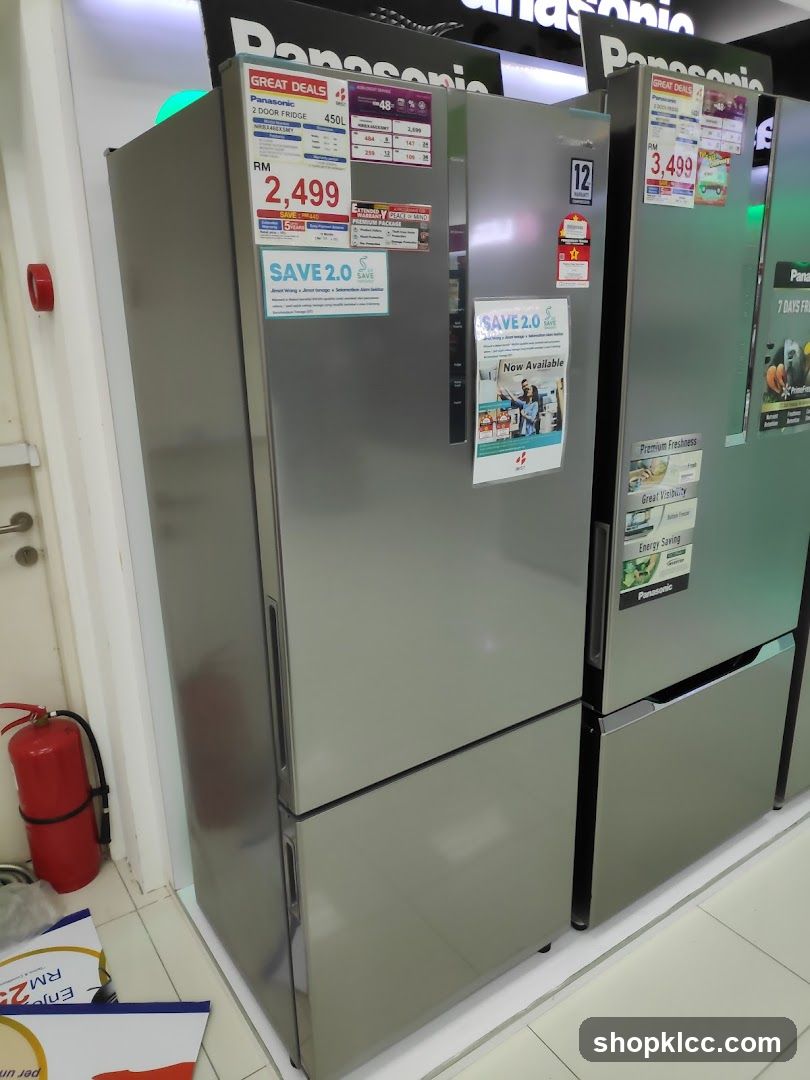 Panasonic Refrigerators on Display