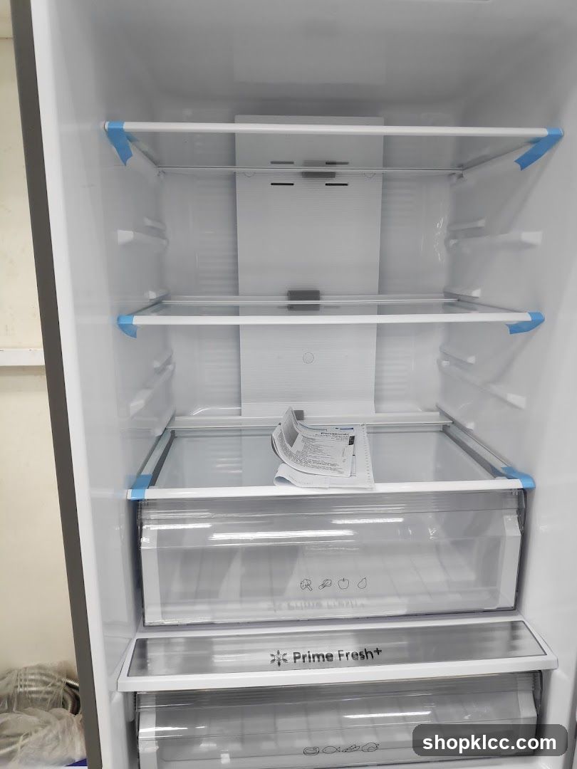 Empty Refrigerator Interior