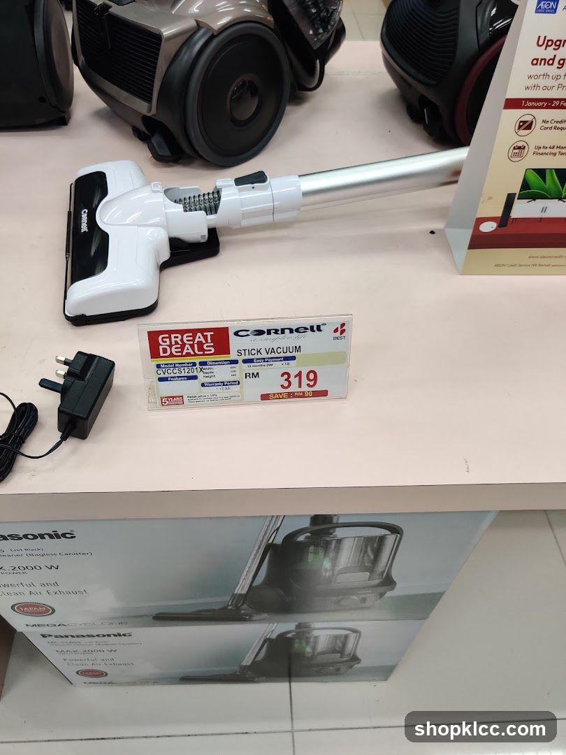 Cornell Stick Vacuum Display