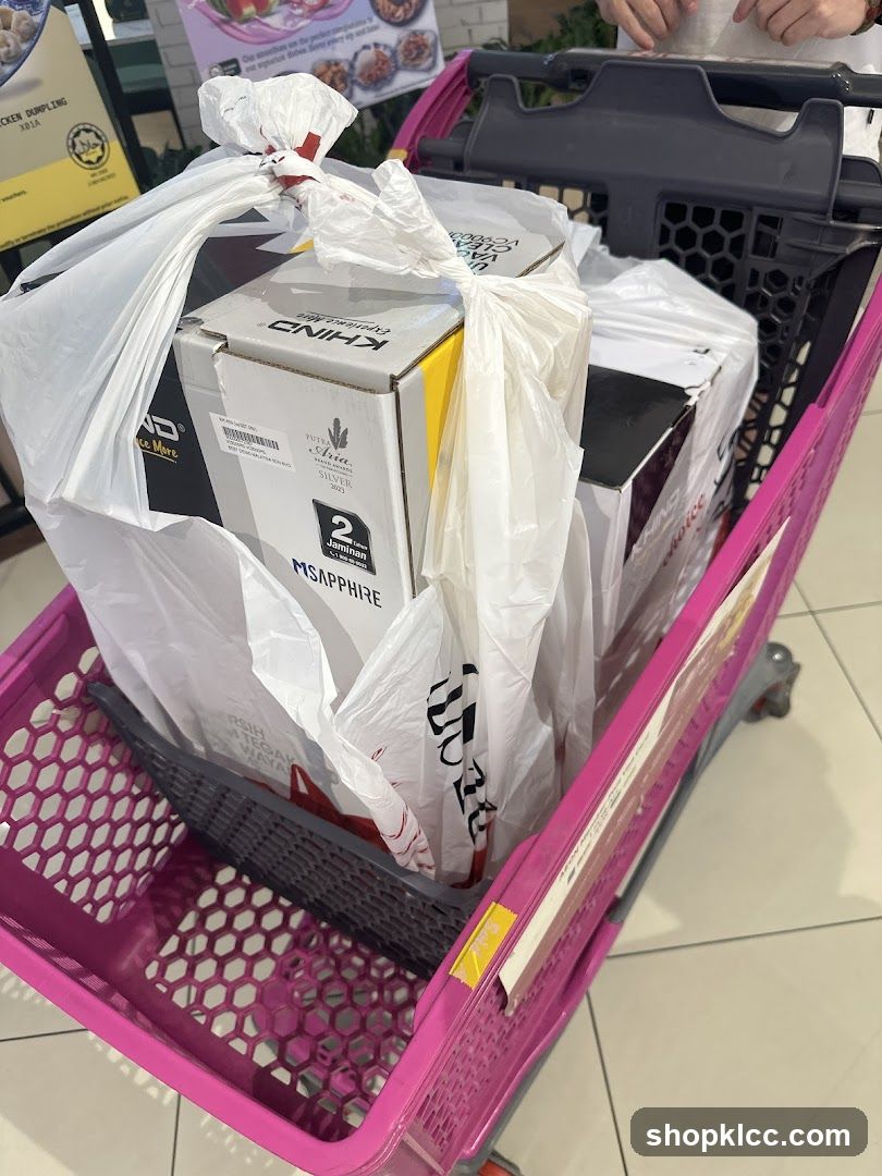 Shopping Cart with Purchases