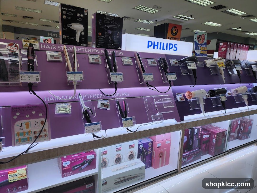 Hair Styling Appliances Display