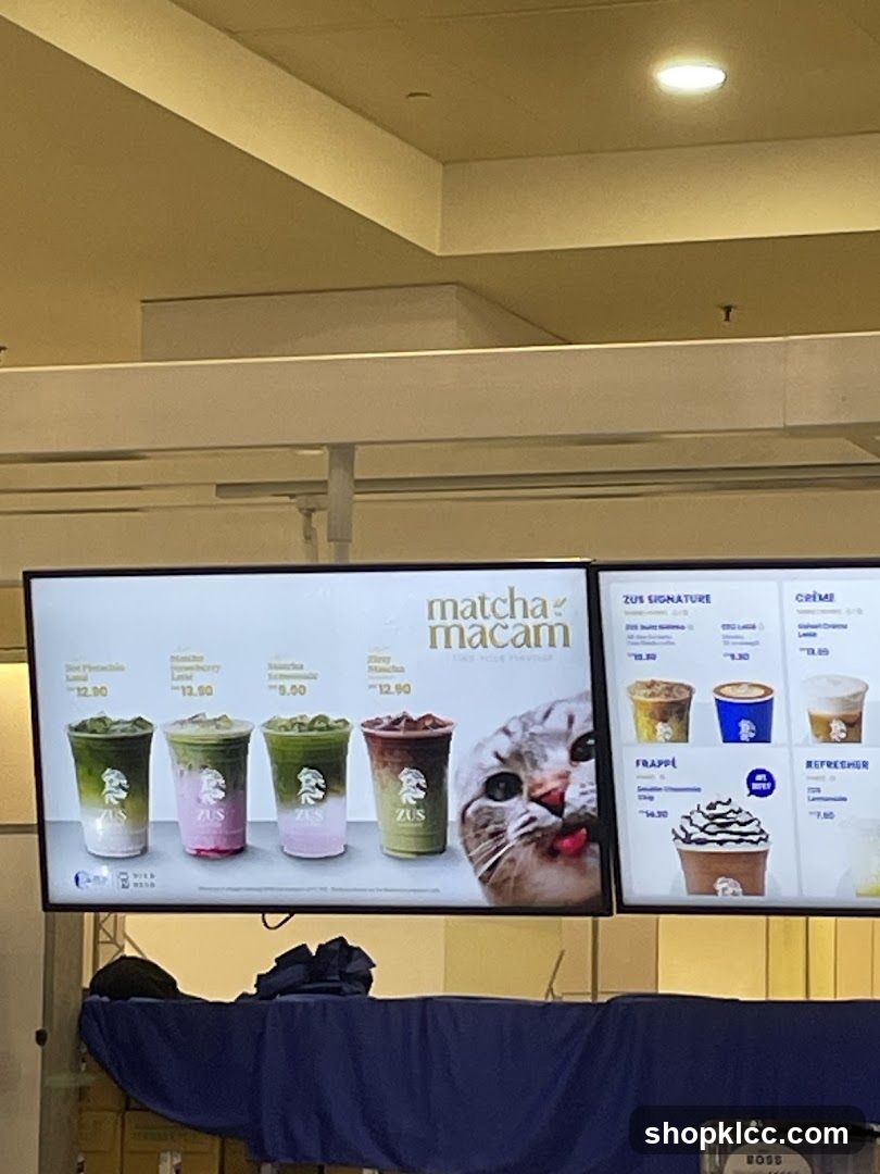 Matcha Macam Menu
