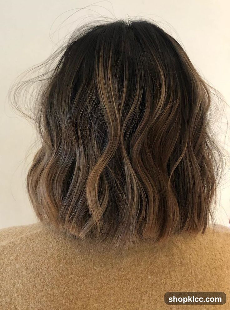 Wavy Bob with Highlights