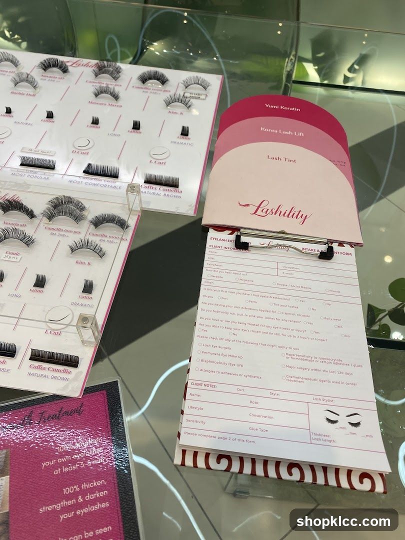 Lash Products and Consultation Form