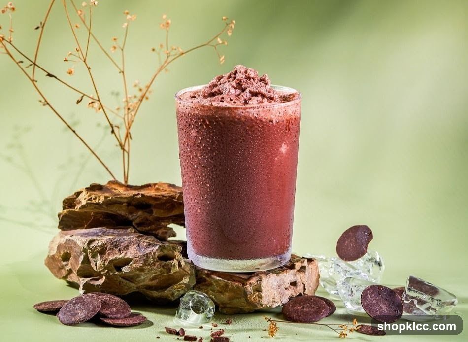 Chocolate Frappe with Chocolate Discs